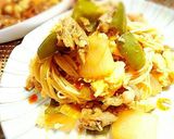 玉ねぎと豚玉のピリ辛焼そうめん作り方7写真
