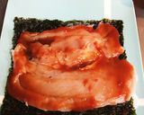 鶏胸肉を薄生地にしたピザ♩夏野菜のせ〜作り方2写真