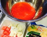サッポロ一番でスイカの冷やしラーメン作り方1写真