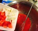 サッポロ一番でスイカの冷やしラーメン作り方3写真