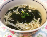 ■超簡単 『わかめとえのきのスープ』講座作り方5写真