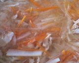 大根と人参のお味噌汁作り方3写真