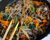 簡単♪小松菜としめじとメンマの野菜炒め!作り方5写真