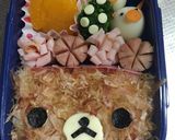 忙しい日のリラックマキャラ弁作り方4写真
