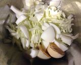 マヨタマキャベツと納豆の油揚げ包み作り方1写真