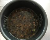 鳥ひき肉と押し豆のひじきの炊き込みご飯作り方2写真