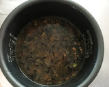 鳥ひき肉と押し豆のひじきの炊き込みご飯作り方2写真