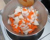 お月見団子汁【学校給食】作り方6写真