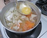 お月見団子汁【学校給食】作り方7写真
