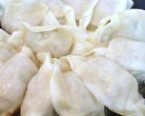 餃子と長芋のお好み焼き作り方2写真