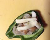 ピーマンの餃子&納豆つめ作り方3写真