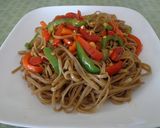 簡単！パパも作れる焼うどん風、玄米パスタ作り方7写真