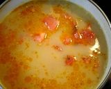 麻婆春雨de簡単★トマたまスープ作り方3写真
