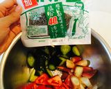 お酒のおつまみ三つの野菜バルサミコ酢和え作り方3写真