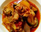 鶏股肉のトマト煮込み作り方13写真