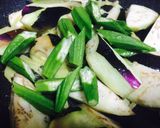 つまみ♡弁当♡ナスとオクラのピリ辛炒め作り方4写真