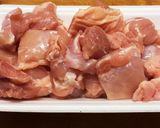 鶏もも肉のマカ照り焼き大葉のせ作り方1写真