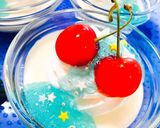 七夕⭐️レアチーズ〜天の川で待ち合わせ〜作り方6写真