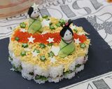 七夕ちらし寿司ケーキ作り方10写真