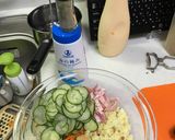 超簡単。マックに行く前にパスタサラダパン作り方14写真