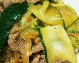 ♪野菜♪ズッキーニと豚肉の生姜炒め作り方10写真
