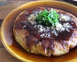 餃子と長芋のお好み焼き作り方6写真