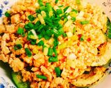 ズッキーニの鶏そぼろあんかけ作り方6写真