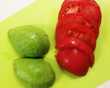 アボガドと豆腐とトマトのカプレーゼ風作り方1写真