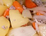 簡単フライパンひき肉じゃが☆常備菜おかず作り方5写真