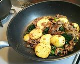 牛肉とじゃがいものマスタード炒め作り方5写真