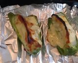 餃子チーズ詰めピーマンのグリル焼き作り方3写真