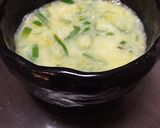 卵とネギだけ。簡単☆中華風鶏スープ作り方5写真