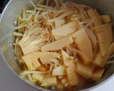 鶏むね肉と筍 もやしの胡麻油香る中華煮作り方3写真
