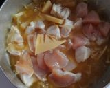 鶏むね肉と筍 もやしの胡麻油香る中華煮作り方4写真