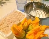 花ズッキーニの肉詰めフリット作り方1写真