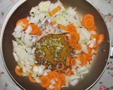 「味噌パスタ大葉添え」作り方1写真