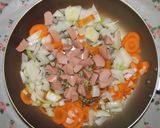 「味噌パスタ大葉添え」作り方2写真