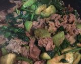 アボカド、ほうれん草と豚肉バター醤油炒め作り方6写真