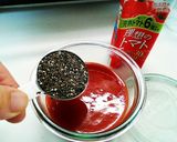チアシード入トマトジュースにトマトマリネ作り方1写真