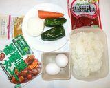 カレーチャーハン残りご飯♪侠飯おとこめし作り方1写真