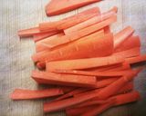 いんげんとにんじん2色の豚肉巻き＊煮物＊作り方2写真