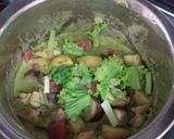 近江食材と季節野菜の愛彩菜グリーンカレー作り方8写真