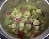 近江食材と季節野菜の愛彩菜グリーンカレー作り方7写真