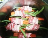 いんげんとにんじん2色の豚肉巻き＊煮物＊作り方5写真