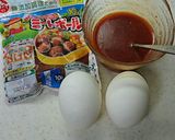 肉団子と卵のチリソース作り方1写真