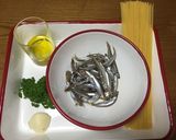 琵琶湖の小鮎と木の芽のパスタ☆作り方1写真