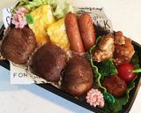 肉巻きトトロおにぎり作り方2写真
