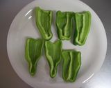 ピーマンの肉詰め♡ホワイトソース味作り方1写真