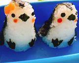 お弁当に！南瓜の肉巻きとペンギンおにぎり作り方8写真