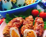 お弁当に！南瓜の肉巻きとペンギンおにぎり作り方10写真